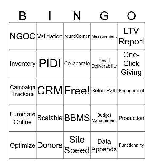QBR Bingo! Bingo Card