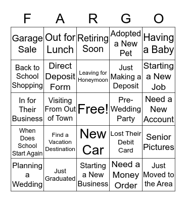 CONVERSATION Bingo Card