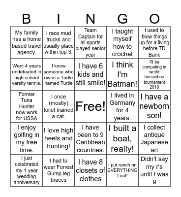 ACC Leader Bingo Card