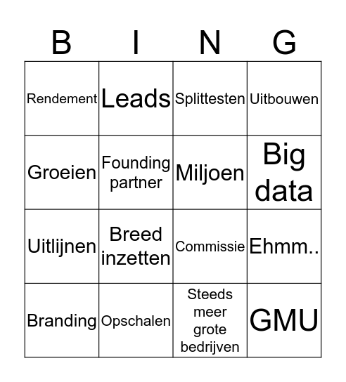 WEZAN bingo Card