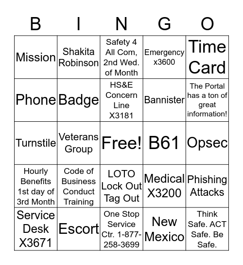 NEO BINGO Card