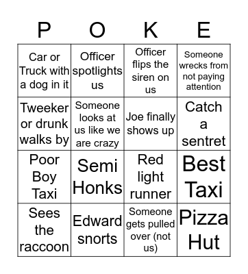 Non Psycho P.C. Community Watch Bingo Card