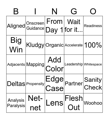 Fringo Bingo Card