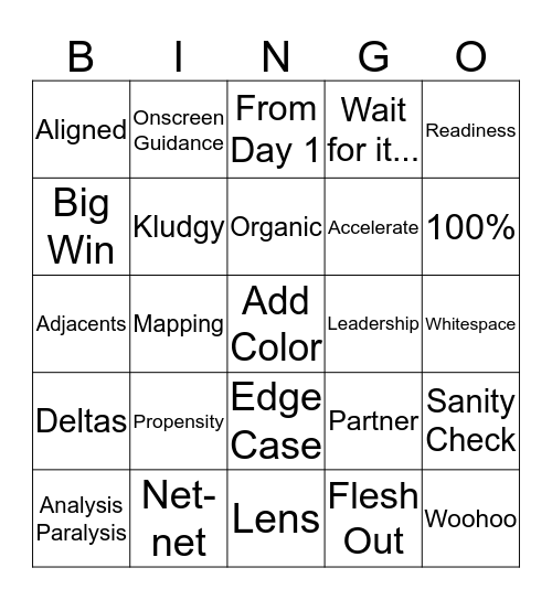 Fringo Bingo Card