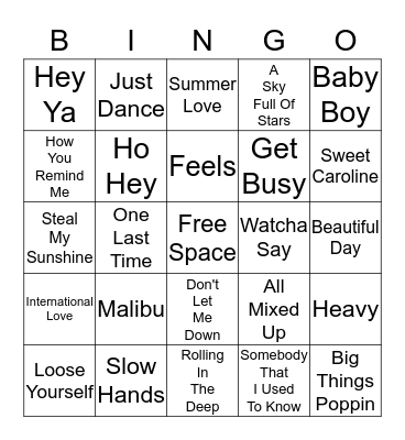 All Mixed Up Card 13 Bingo Card