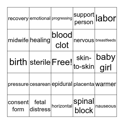 L&D BINGO Card