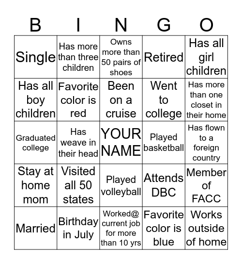 Bingo Card