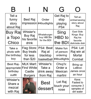 BDI Birthday Bingo Card