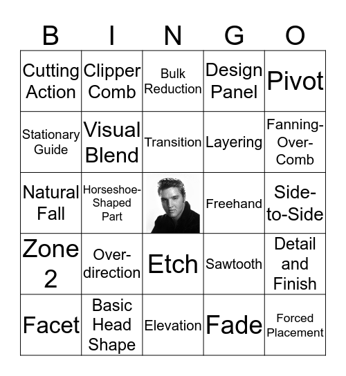 American Crew Bingo Card