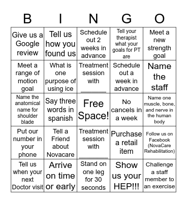 La Fiesta Bingo Card