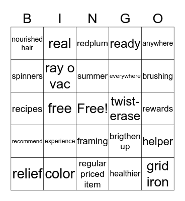ASHER Bingo Card