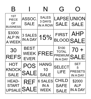AIL BINGO! Bingo Card