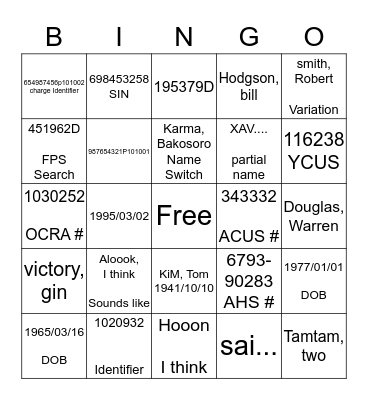 Search and you shall find Bingo Card