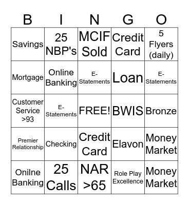 August Bingo Card