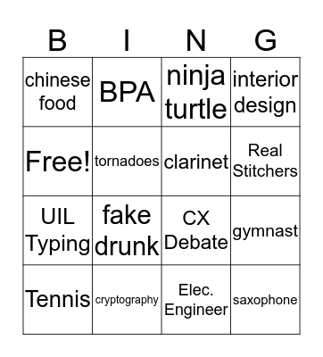 Get To Know Anna & Brandon Bingo Card