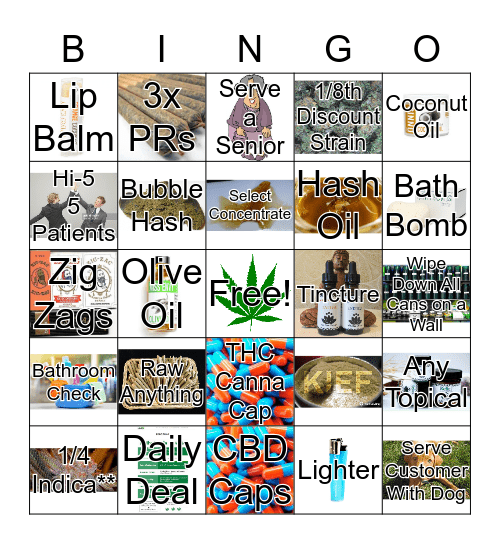 Canna Bingo Card