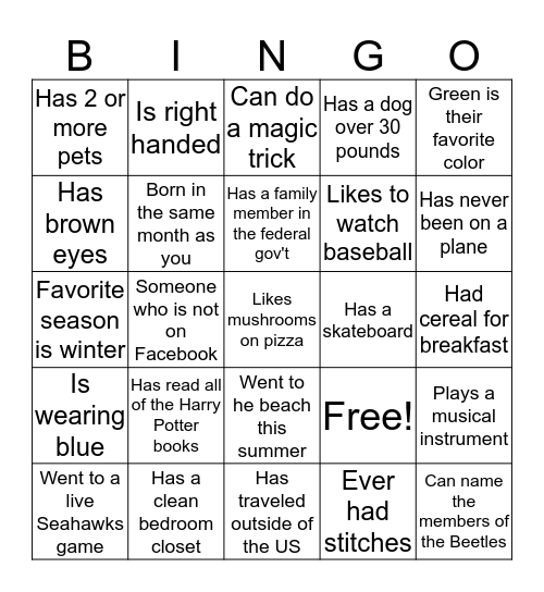 CPAC Org Day 2017 Bingo Card