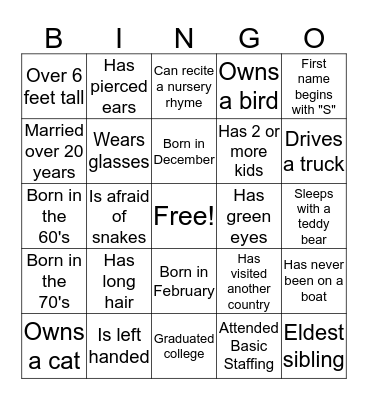 CPAC Org Day 2017 Bingo Card