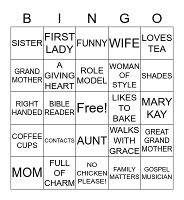 Happy 60th Birthday  Bingo Card