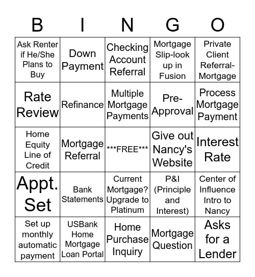 Bringing In New Growth Opportunities Bingo Card