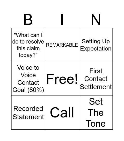 QFC Bingo Card