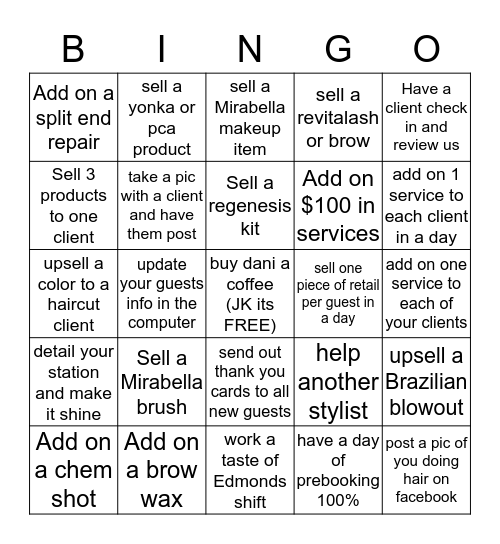 Moda Bingo Card