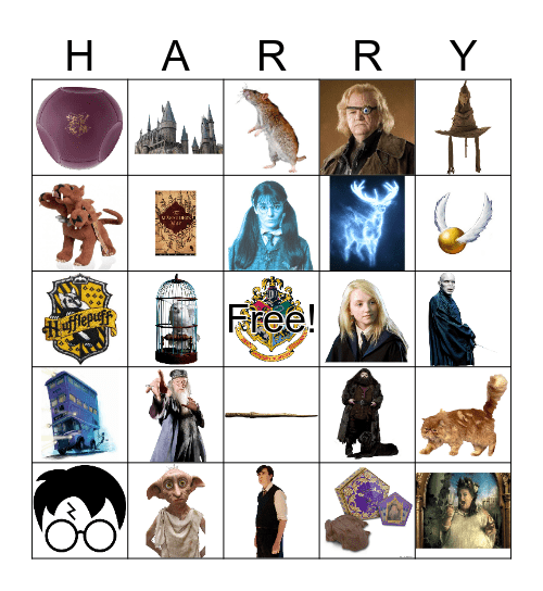 Harry Potter Bingo Card