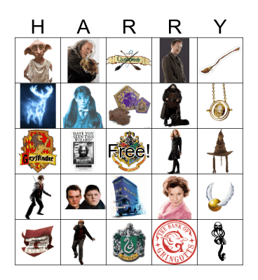 Harry Potter Bingo Card