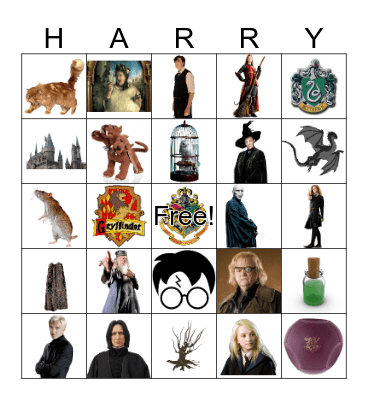 Harry Potter Bingo Card