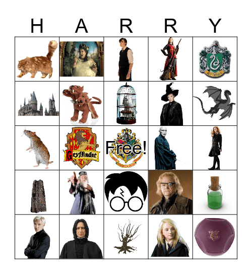 Harry Potter Bingo Card