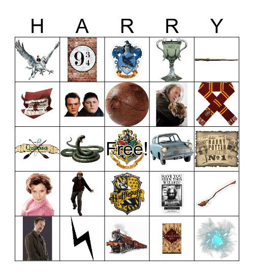 Harry Potter Bingo Card