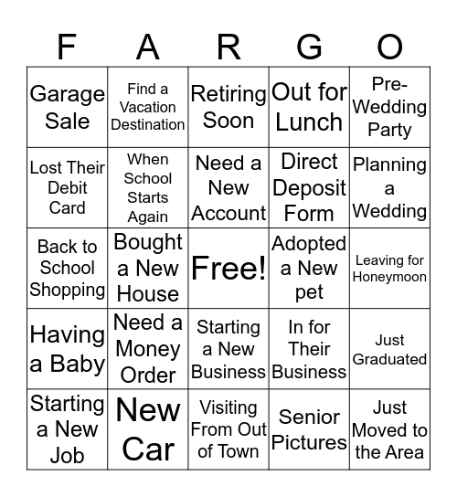 CONVERSATIONS Bingo Card