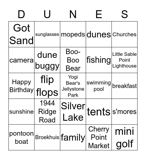 BROEKHUIS BIRTHDAY BASH Bingo Card