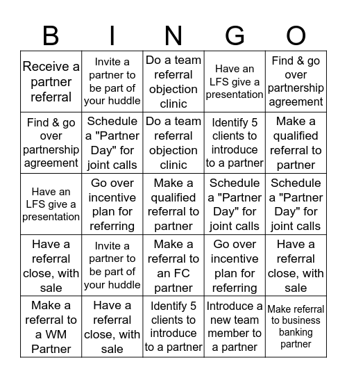 Collaboration Bingo Card