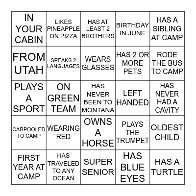 Bingo Card