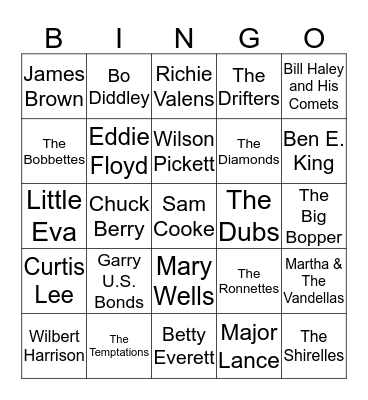 Bingo For Oldies Like Us Bingo Card