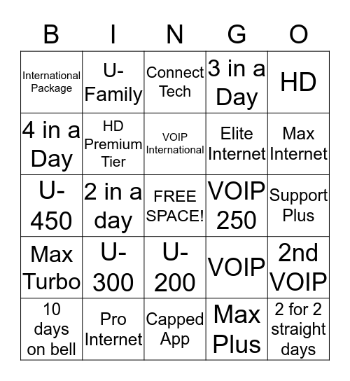 Aleuro Bingo Card