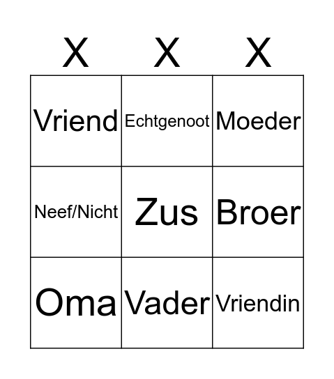 Wie hebben titi zijn loge's opgehaald? Bingo Card