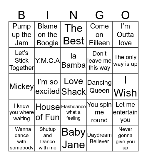 Greenhills Bingo 2018 Bingo Card