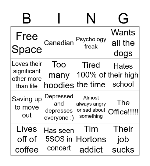 How To Be killjoys.bullets Bingo Card