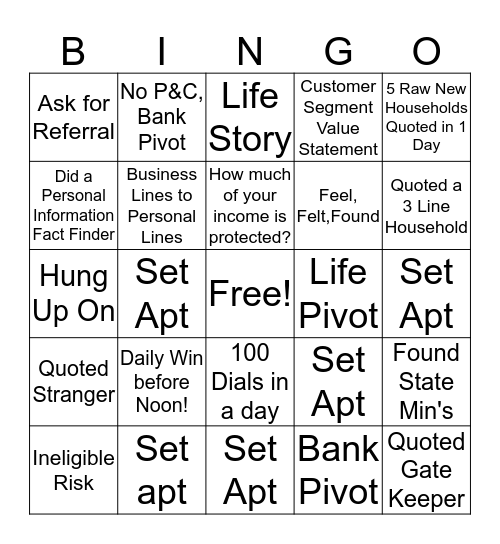 The BINGO ate my BABY Bingo Card