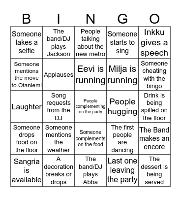 AALTO BIZ BINGO Card