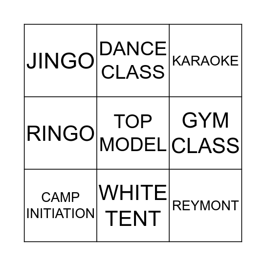 Bingo Card