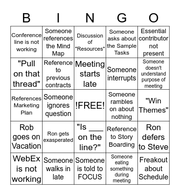 IAC MAC MEETING BINGO Card