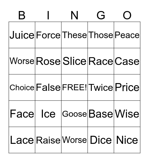 words-ending-in-se-and-ce-bingo-card