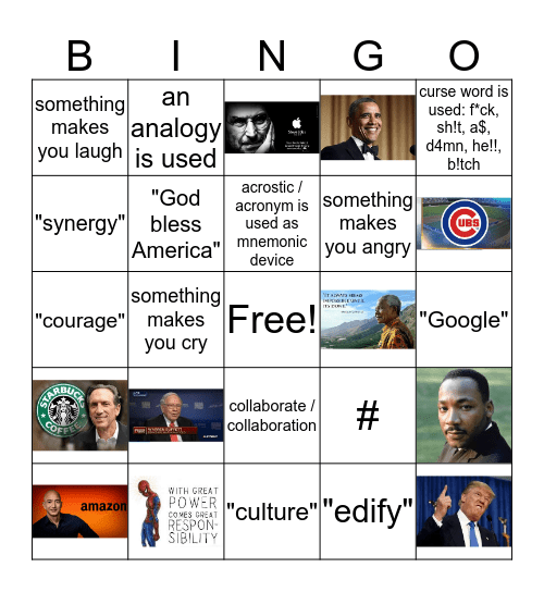 GLS BINGO FUN!! =) Bingo Card