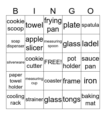 Jonetta's Bridal Shower Bingo Card