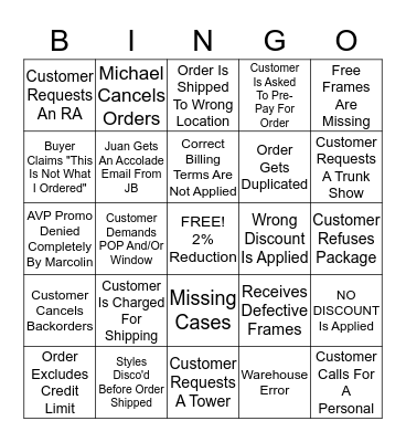 VISTASITE BINGO!!  Bingo Card
