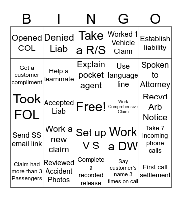 C4 Bingo CS Version Bingo Card