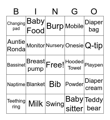 It's a Boy! Bingo Card